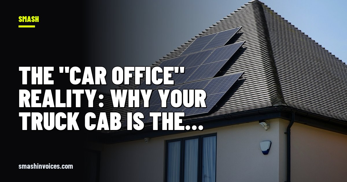 The "Car Office" Reality: Why Your Truck Cab is the Worst Place to Act Like an Accountant — SMASH Invoices