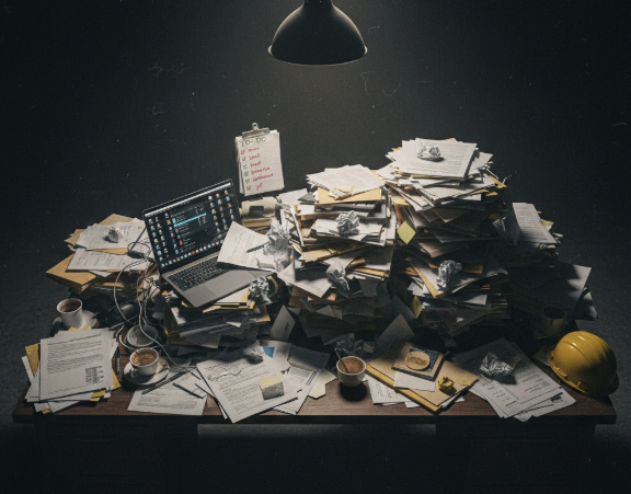 Mobile mechanic working with greasy hands showing the need for voice-activated mechanic invoice software instead of typing on phone